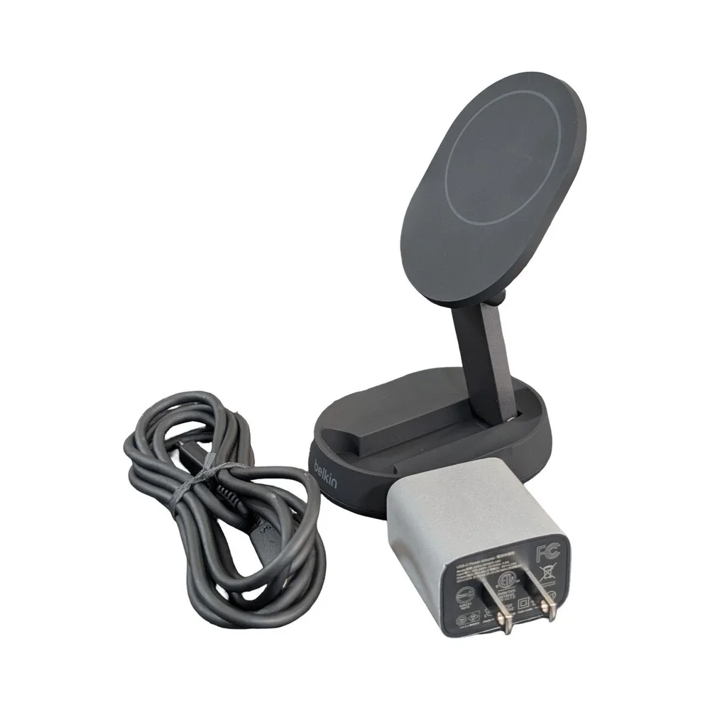 Mm6U Belkin BoostCharge Pro QI2 15W Magnetic Wireless Charging Stand Black USED*